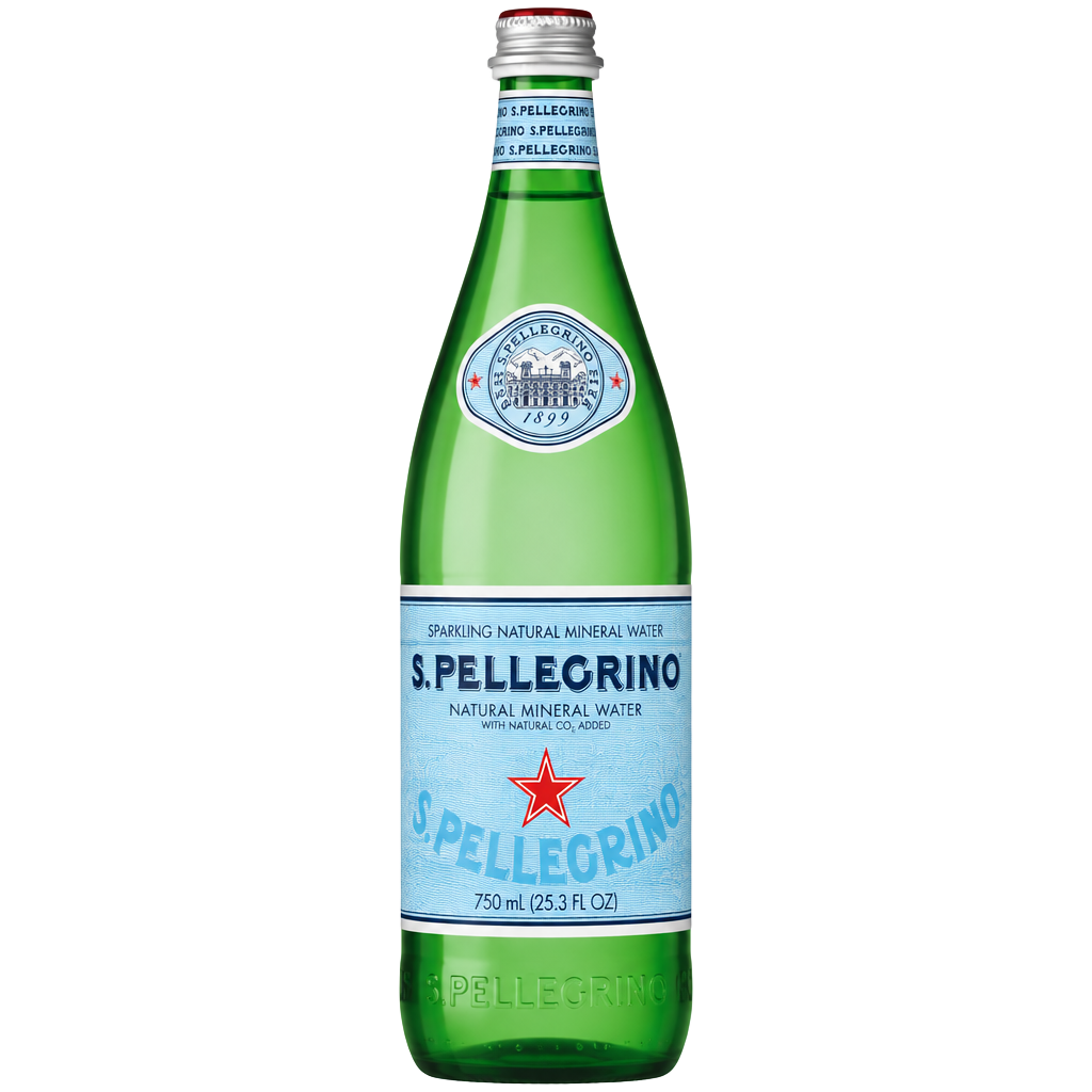 S.Pellegrino Sparkling Water, Glass